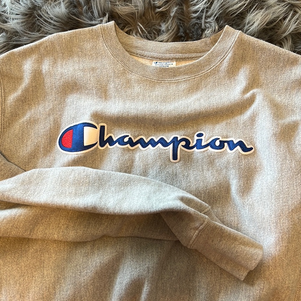 Champion reverse weave sweatshirt oxford gray size medium